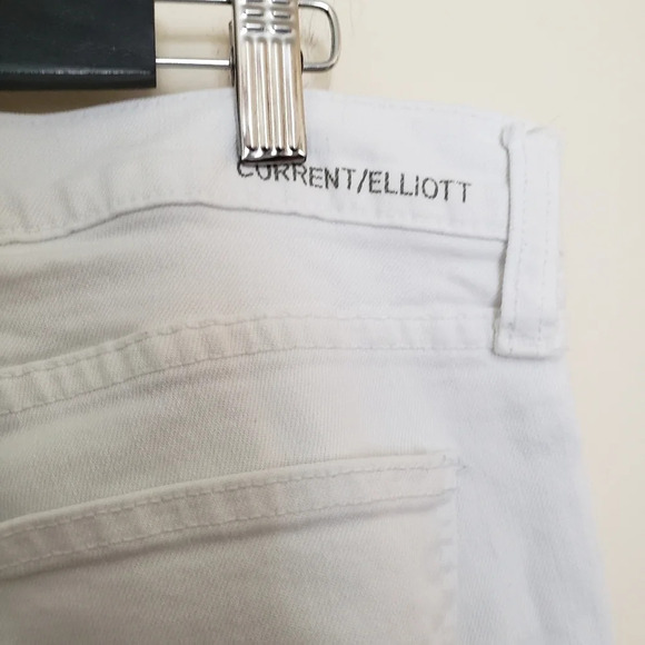Current/Elliot The Stiletto White Denim Jeans - Picture 11 of 14